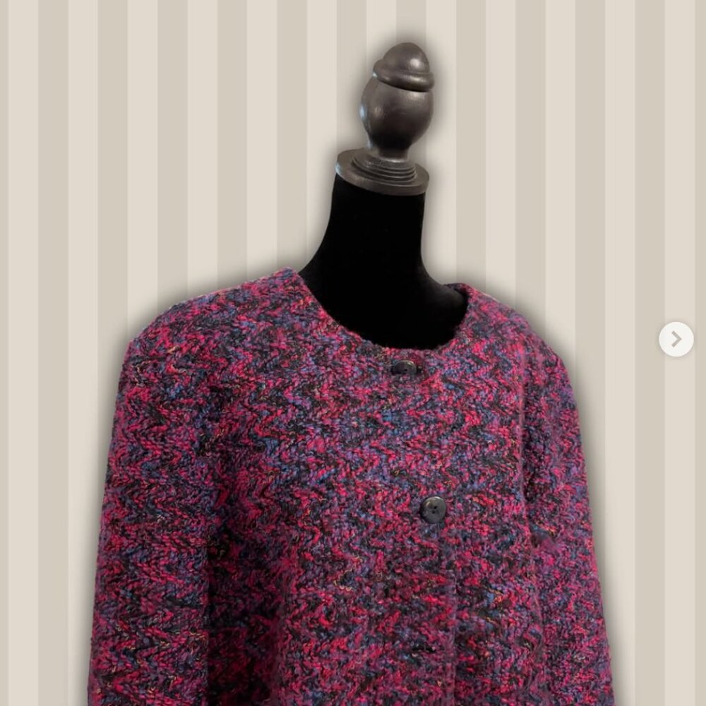 Match Makers textured knit jacket XLarge